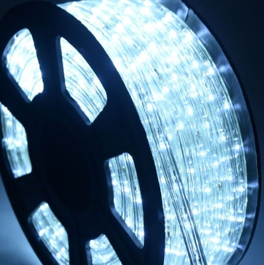 LED Light Tube 20m Cord 720 Bulbs Cold White