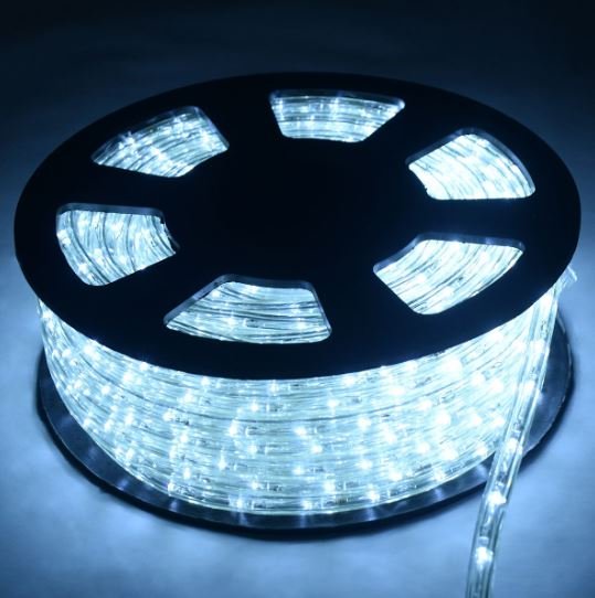 LED Light Tube 20m Cord 720 Bulbs Cold White