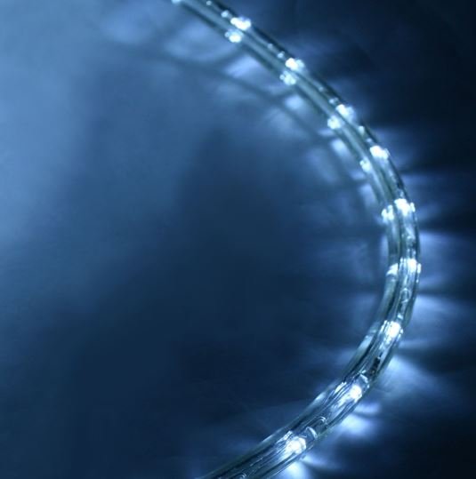 LED Light Tube 20m Cord 720 Bulbs Cold White