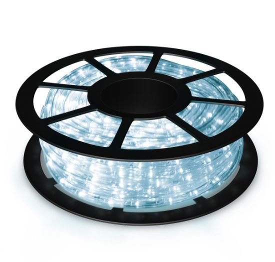 LED Light Tube 20m Cord 720 Bulbs Cold White