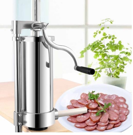 Stainless Steel Sausage Stuffer Maker 4 Different Tubes