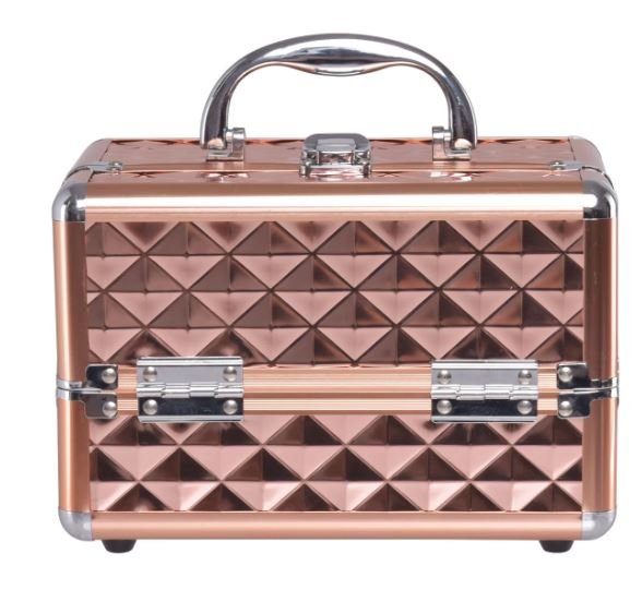 Makeup Cosmetic Case ABS 3 Tier with Mirror