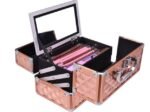 Makeup Cosmetic Case ABS 3 Tier with Mirror