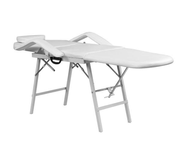 3 Zone Folding Massage Table Cosmetic SPA Bed White