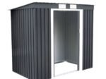 Metal Garden Shed Galvanized 213 x 130 x 173 cm Gray Sheds