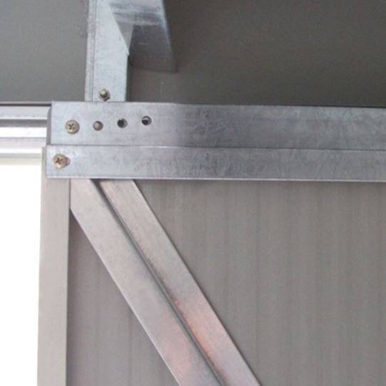 Metal Garden Shed Galvanized 213 x 130 x 173 cm Gray Sheds