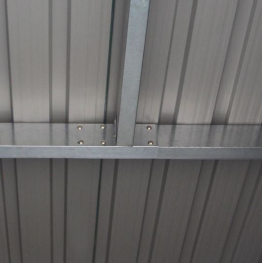 Metal Garden Shed Galvanized 213 x 130 x 173 cm Gray Sheds