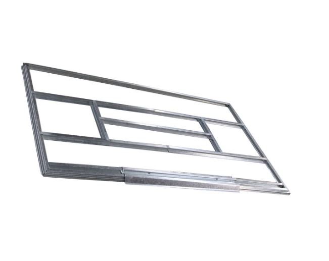 Metal Garden Shed Galvanized 213 x 130 x 173 cm Gray Sheds