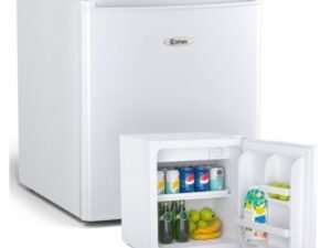 White Mini Fridge 46L Silent Integrated Table Top