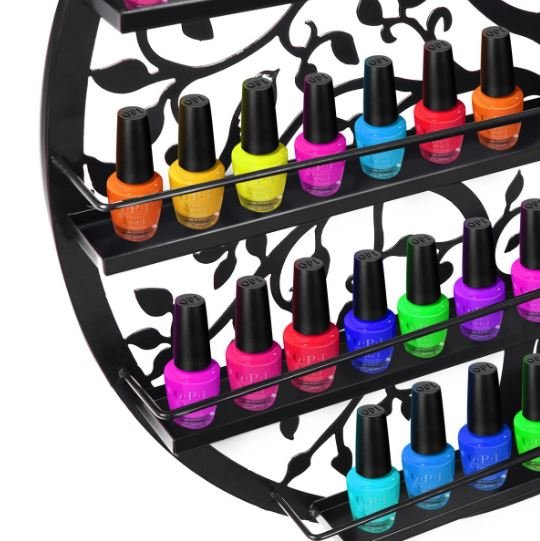 Nail Polish Display Racks Wall Mounted Shelf