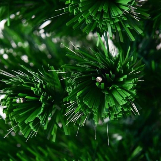 Artificial Christmas Tree 210cm LED Lights Multicolor