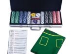 Poker Case with 500 Chips Aluminum with Lock 2 to 4 Players