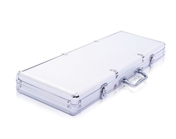 Poker Case with 500 Chips Aluminum with Lock 2 to 4 Players