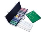 Poker Case with 500 Chips Aluminum with Lock 2 to 4 Players