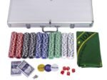 Poker Case with 500 Chips Aluminum with Lock 2 to 4 Players