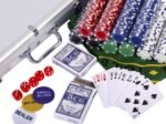 Poker Case with 500 Chips Aluminum with Lock 2 to 4 Players