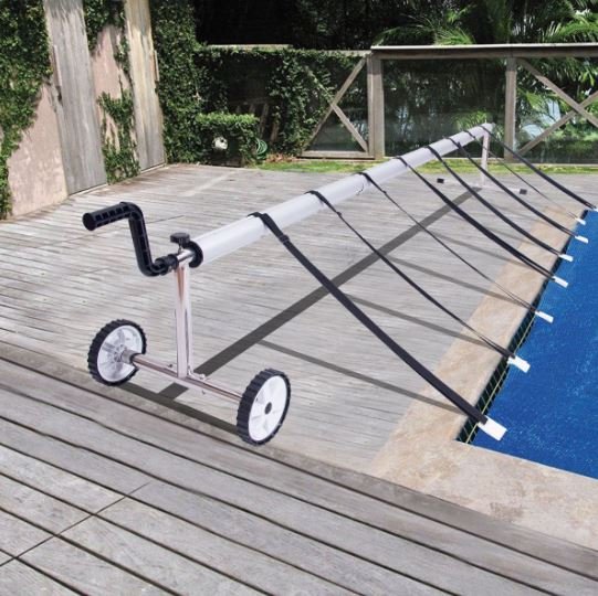 Lightweight Removable Pool Cover Reel Stainless Steel Aluminum