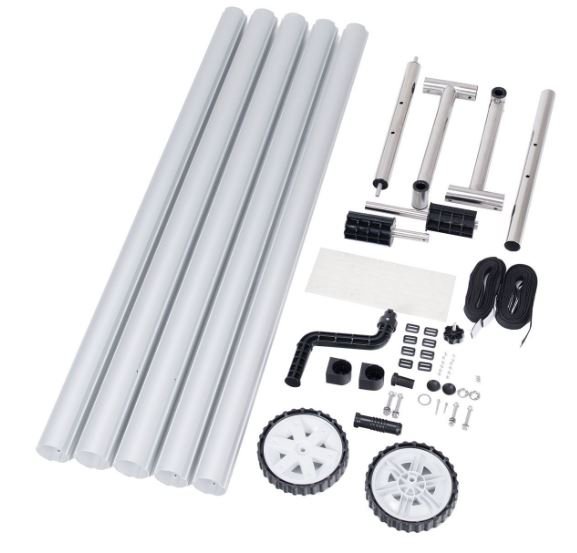 Lightweight Removable Pool Cover Reel Stainless Steel Aluminum