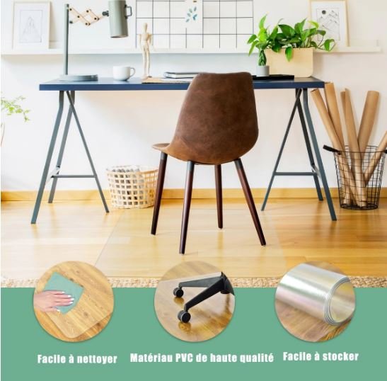 Floor Protection Mat for Chair/Armchair Transparent PVC