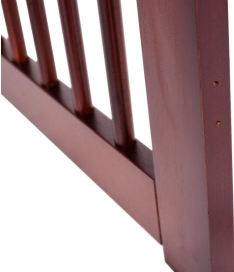 Pileable Dog Door Gate Pine Wood Puppy Safety Barrier
