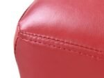 Cube Footrest Stool Pouf Footstool PU Seat Red
