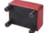 Cube Footrest Stool Pouf Footstool PU Seat Red