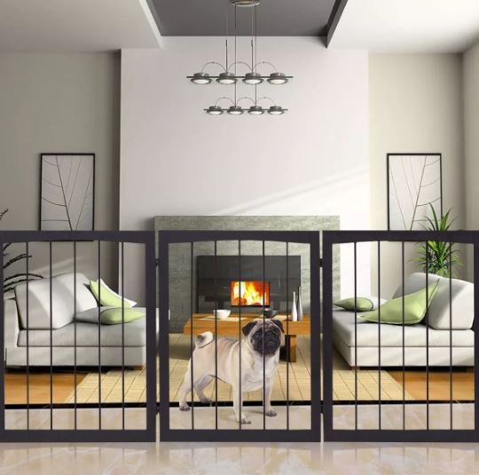 Collapsible Pet Safety Gate Dog Barrier
