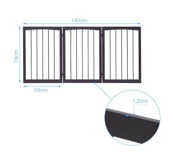 Collapsible Pet Safety Gate Dog Barrier