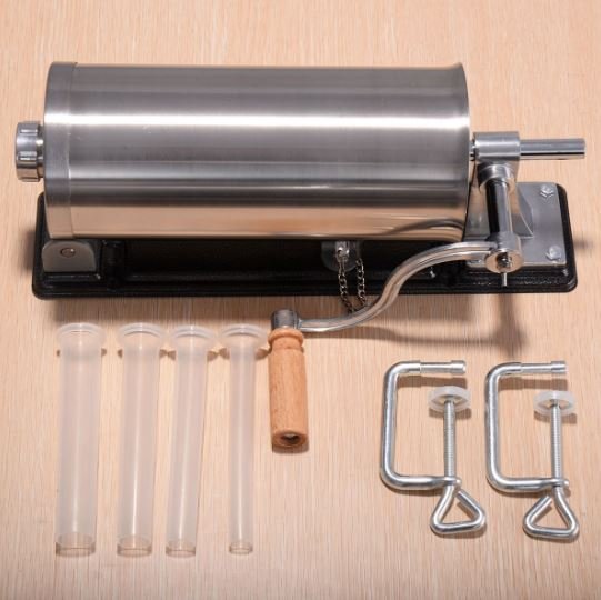 Stainless Steel Sausage Machine Stuffer Maker 4 Different Tubes