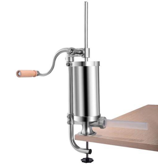 GOPLUS Sausage Stuffer Stainless Steel 1.5L 4 Tubes
