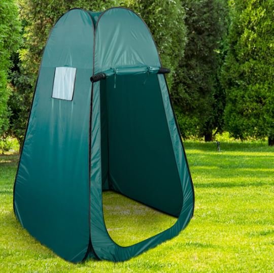Shower Toilet Tent Portable&Foldable Green 120 x 120 x 190 cm