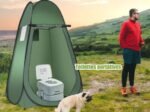Shower Toilet Tent Portable&Foldable Green 120 x 120 x 190 cm