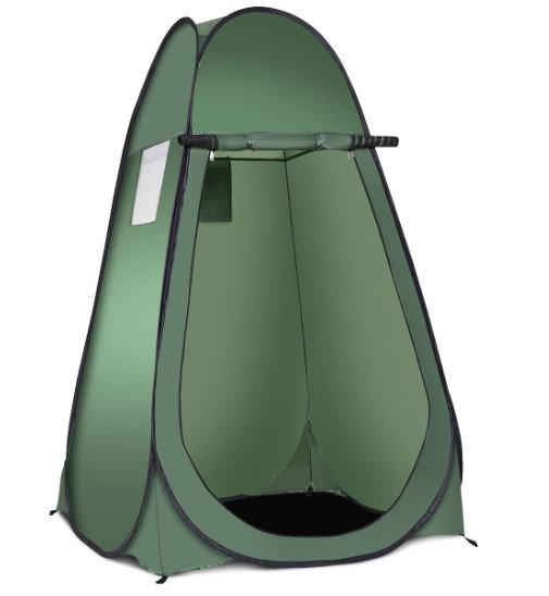 Shower Toilet Tent Portable&Foldable Green 120 x 120 x 190 cm