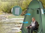 Shower Toilet Tent Portable&Foldable Green 120 x 120 x 190 cm