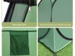 Shower Toilet Tent Portable&Foldable Green 120 x 120 x 190 cm