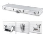 Lockable Silver Aluminum Alloy Case for Storage&Carrying