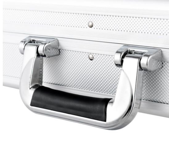 Lockable Silver Aluminum Alloy Case for Storage&Carrying