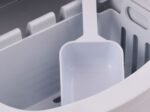 Silver Ice Cube Maker Machine 2.2L Tank 12kg Ice/24h with 2 Ice Sizes