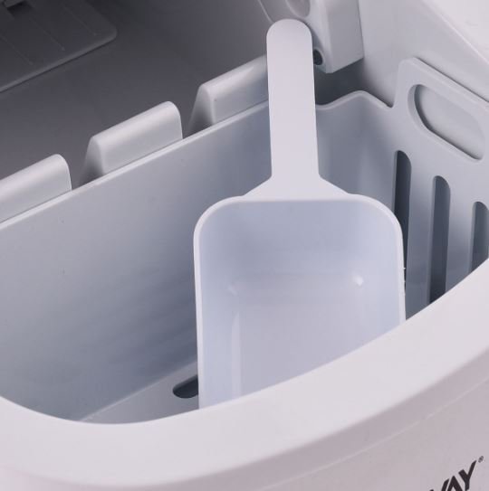 Silver Ice Cube Maker Machine 2.2L Tank 12kg Ice/24h with 2 Ice Sizes