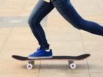 7 Layers Maple Wood Skateboard Blue Color