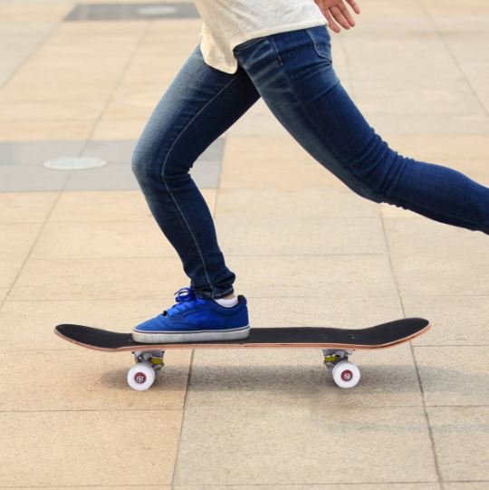 7 Layers Maple Wood Skateboard Blue Color