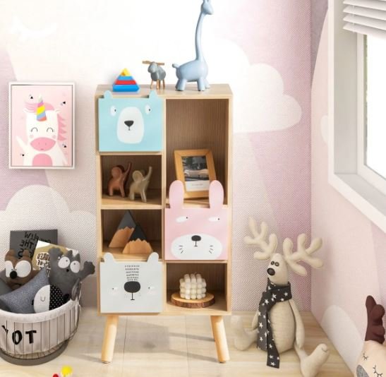 Children's Storage Unit with 3 Drawers