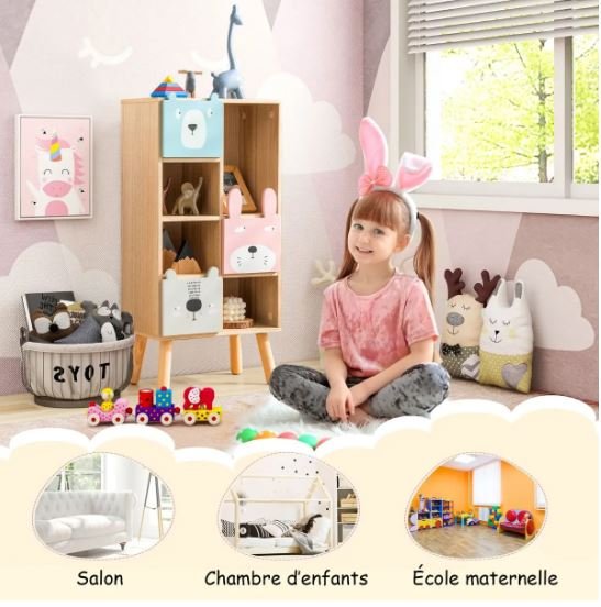 Children's Storage Unit with 3 Drawers