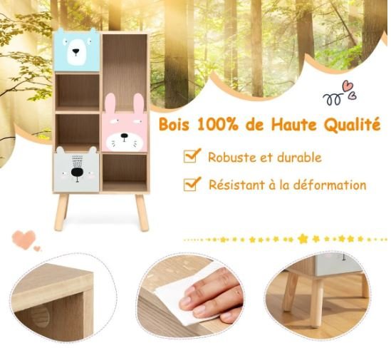 Children's Storage Unit with 3 Drawers