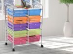 Storage Tower with 15 Removable Drawers Trolley
