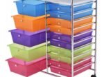 Storage Tower with 15 Removable Drawers Trolley