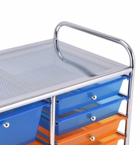 Storage Tower with 15 Removable Drawers Trolley