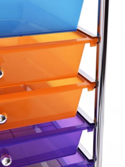 Storage Tower with 15 Removable Drawers Trolley