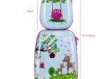 Children's Suitcase Trolley Luggage + Backpack Owl