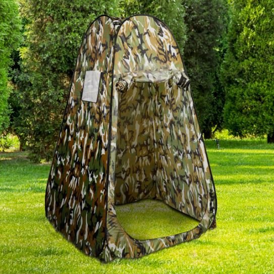Portable Toilet Shower Tent Camping Hiking Camouflage